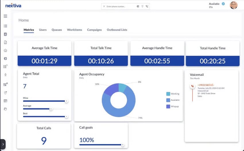 Nextiva auto dialer software