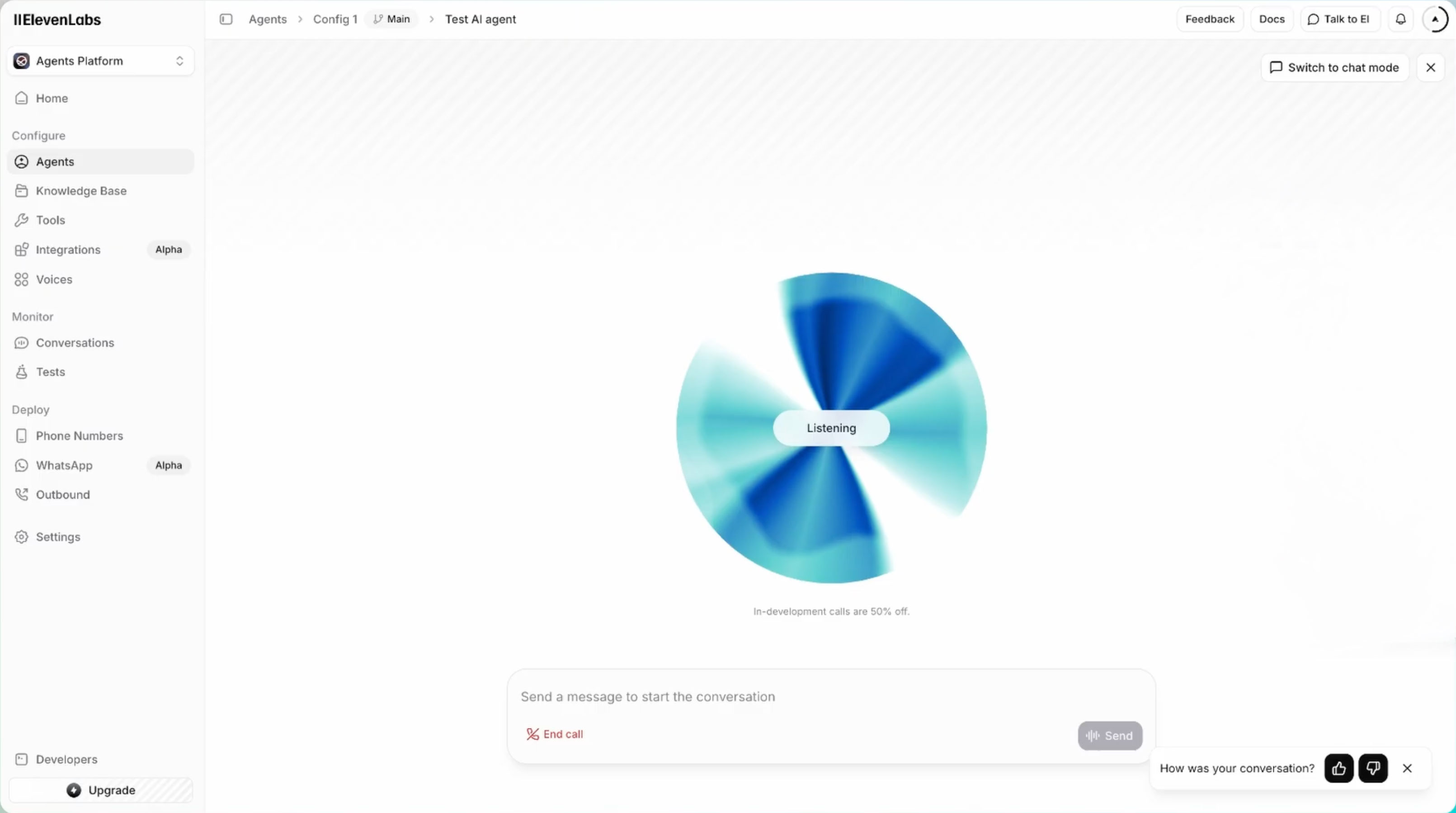 Reception.ai ui