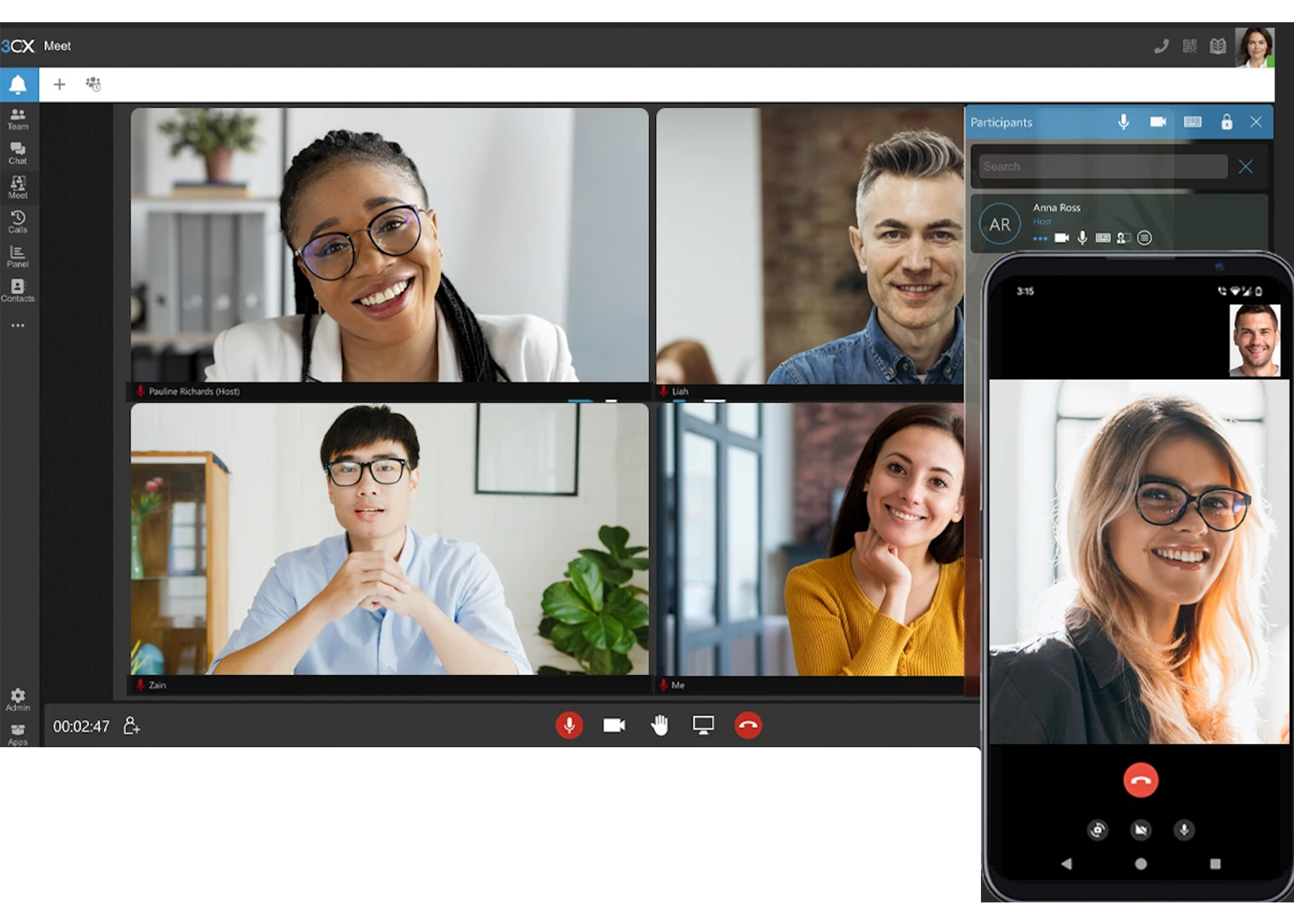 3cx video calling