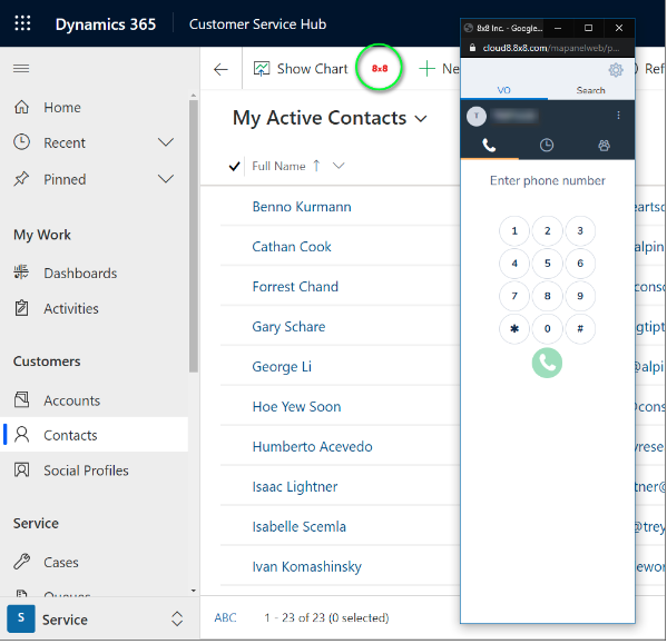 8x8 CRM