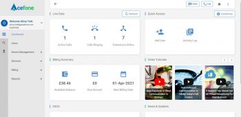 Acefone Dashboard