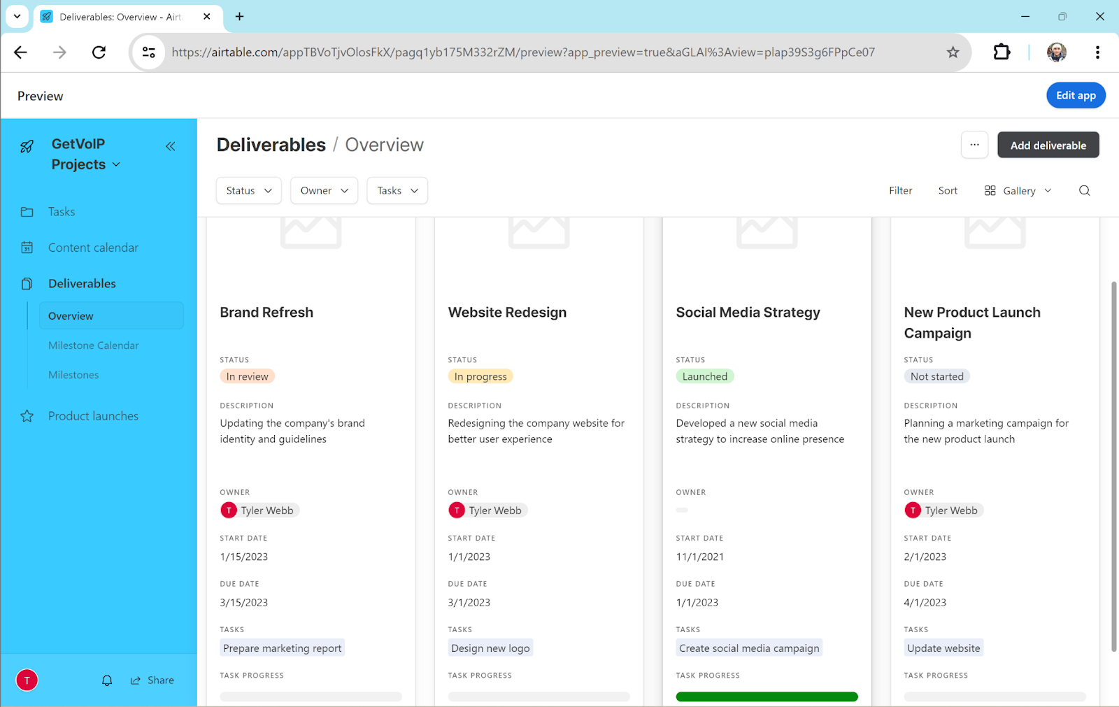 Airtable review by GetVoIP