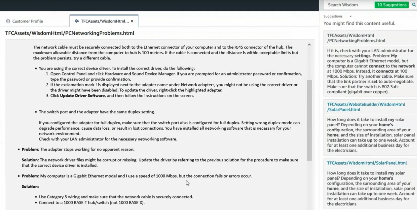 Amazon Connect Wisdom