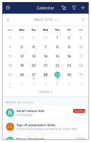 Mobile Calendar