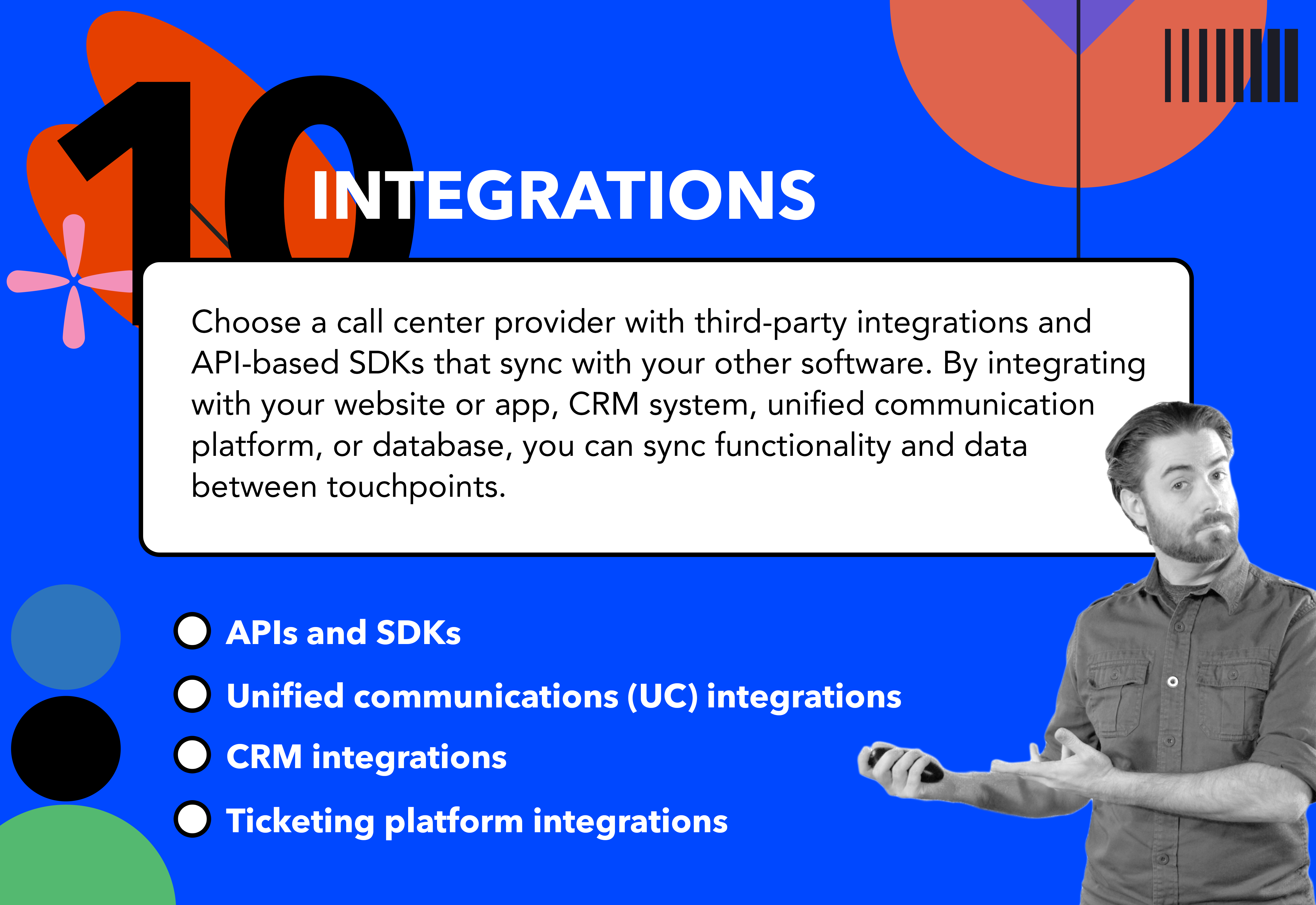 Contact center software requirements checklist - integrations
