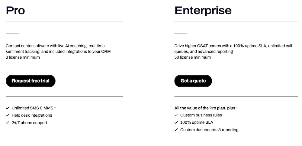 Dialpad Contact Center Pricing