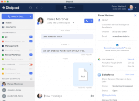 Dialpad Messaging Dashboard 