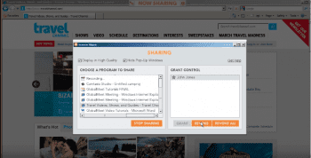 Revoking Screen Sharing