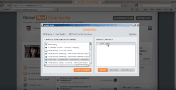 Granting Screen Sharing
