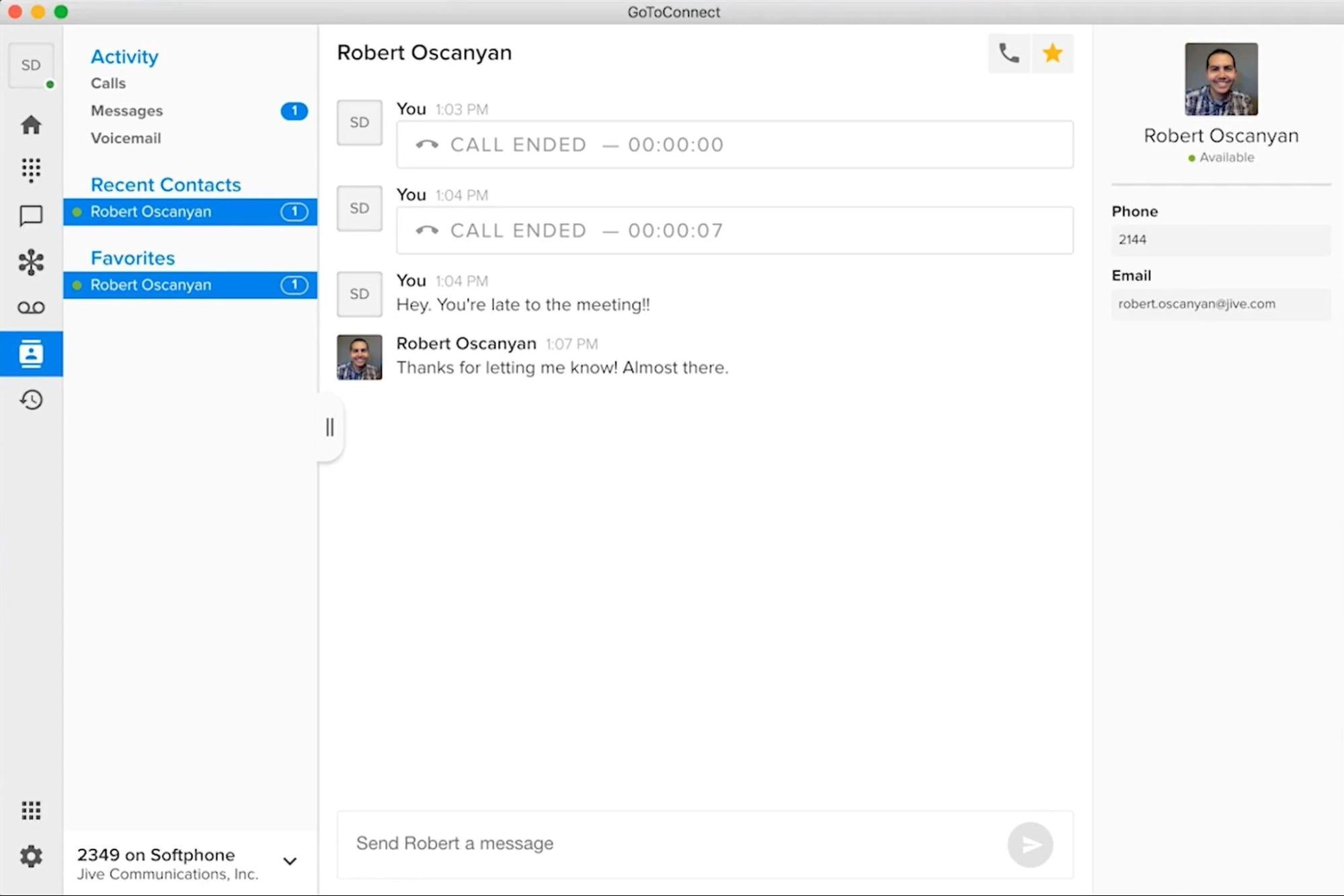 GoTo Connect Agent View