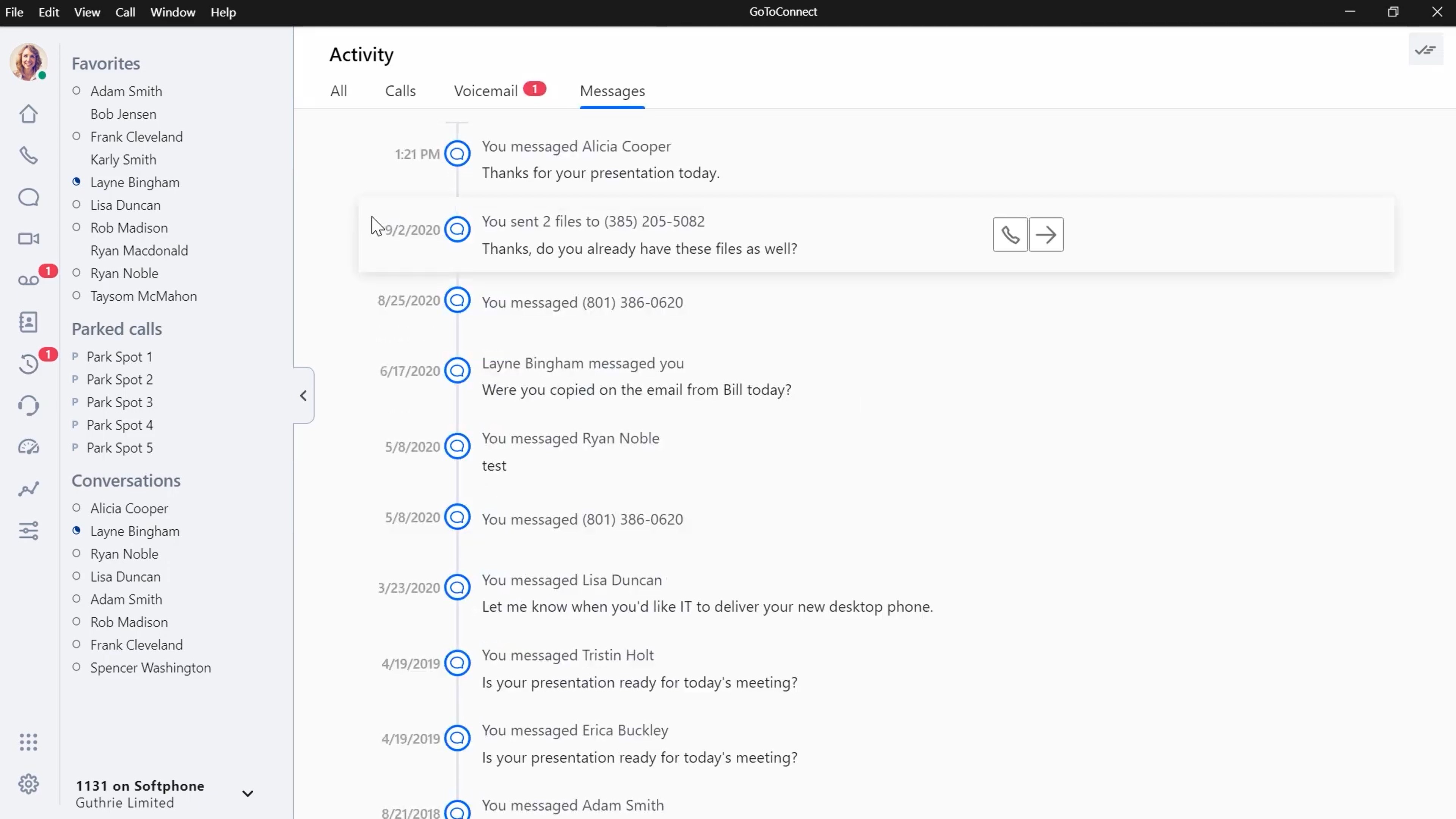 GoTo Connect Voicemail