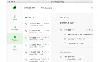 Grasshopper Call History And Details
