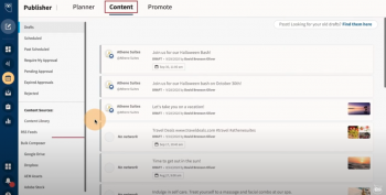 Hootsuite dashboard