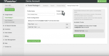 Manage Routing Profile