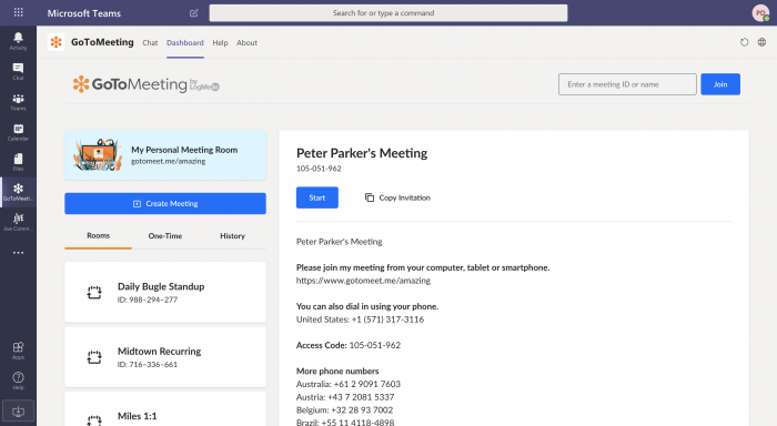 Microsoft Teams for GoTo