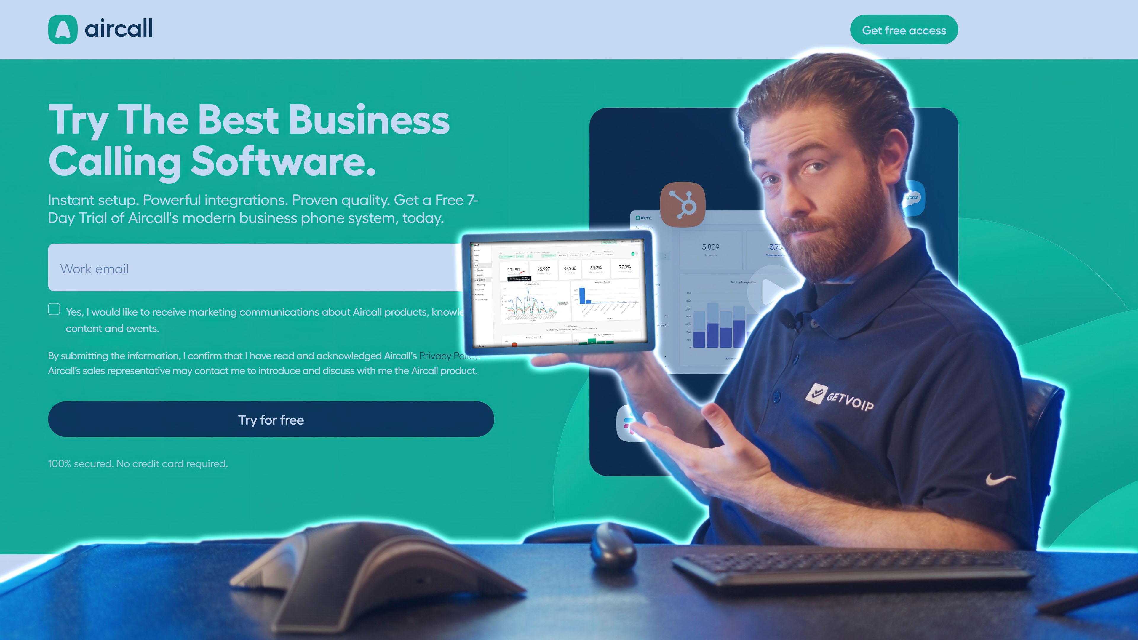 Nate Reviewing Aircall