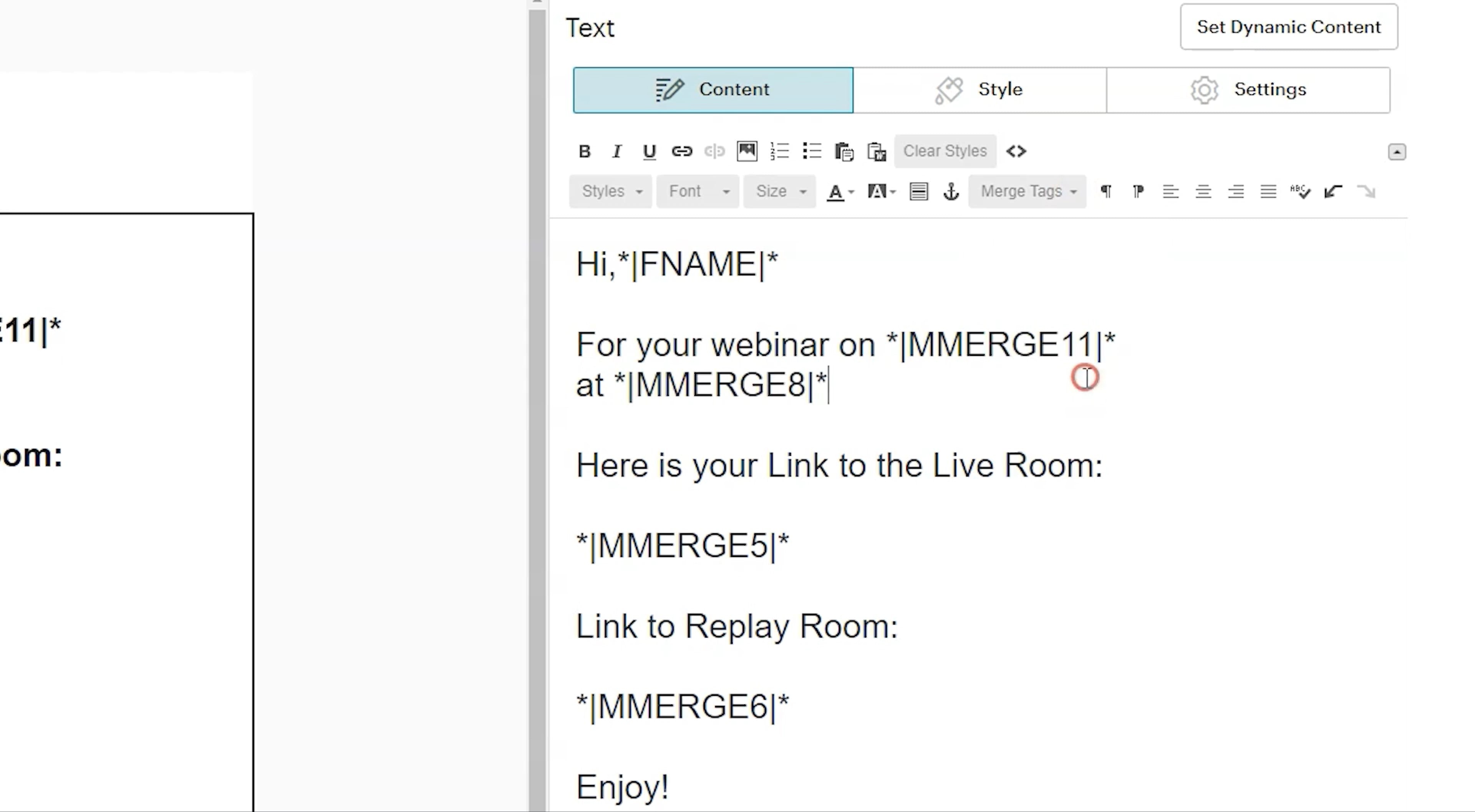 Notifications Embed Email
