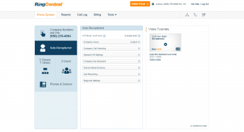 RingCentral Auto Receptionist