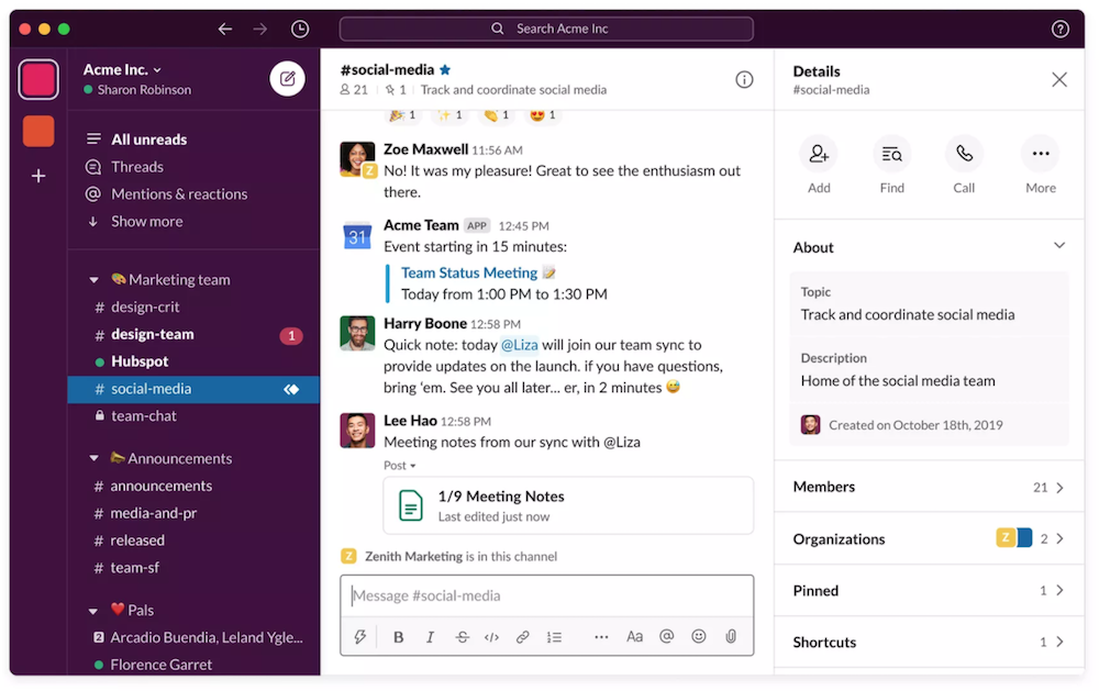 Slack DM Interface