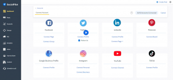 SocialPilot Dashboard