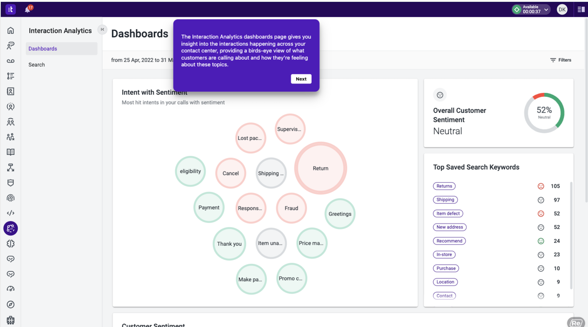 Talkdesk Interaction Analytics