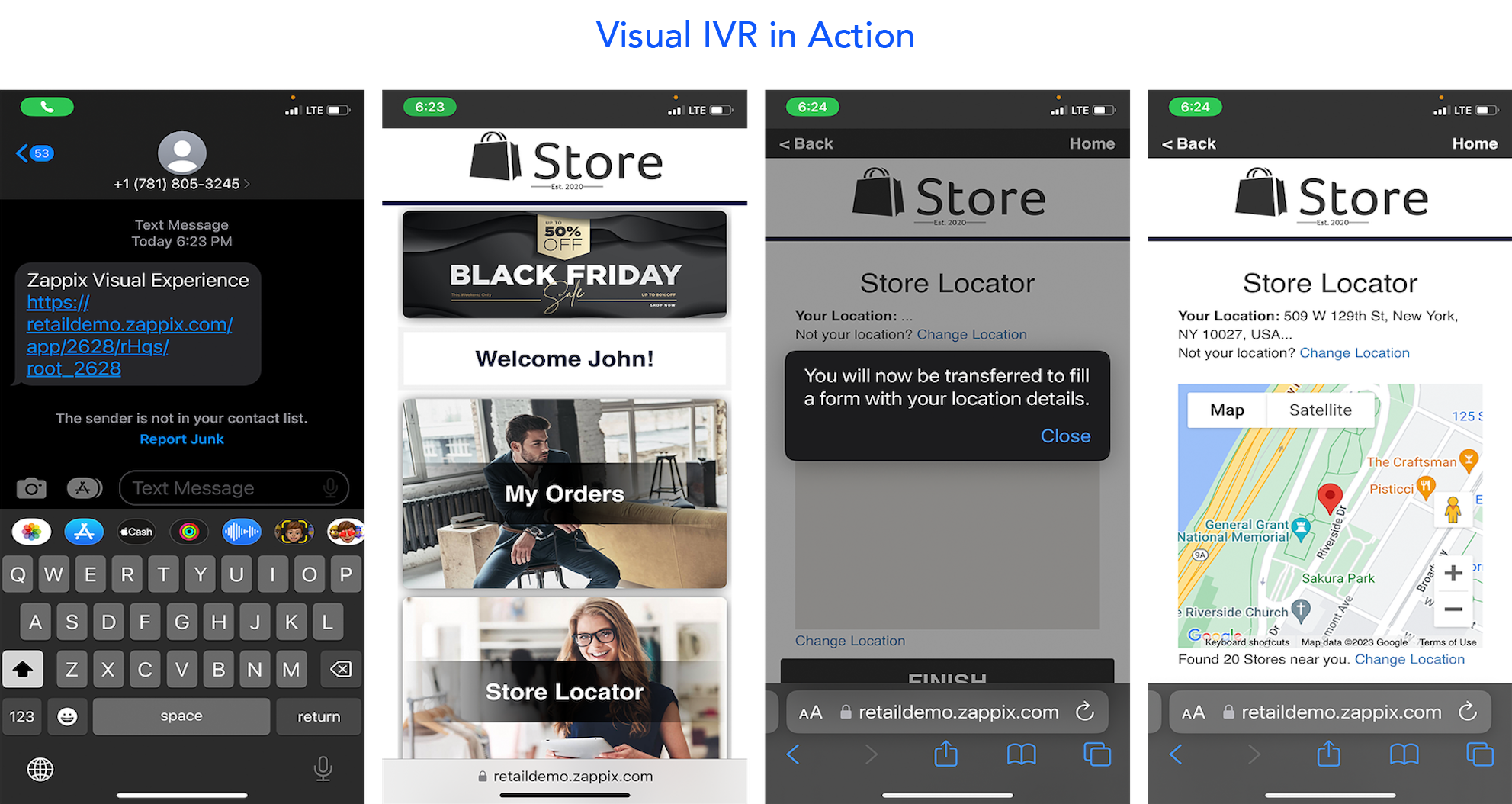 Visual IVR in Action