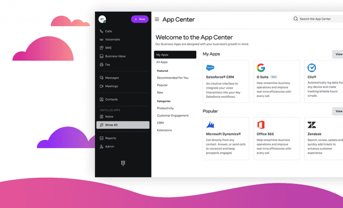 Vonage app center