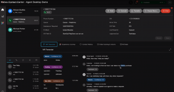 Webex Contact Center Dashboard