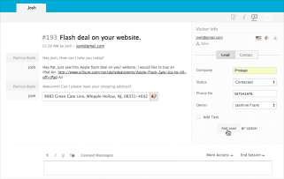 Zoho SalesIQ Chat To Lead Conversion