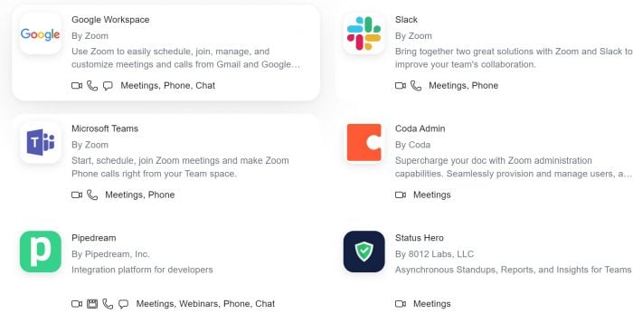 Zoom App Marketplace