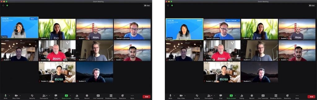 Zoom rearrange gallery view, virtual seating chart