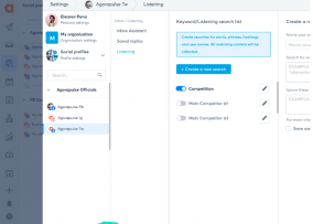 agorapulse social listening