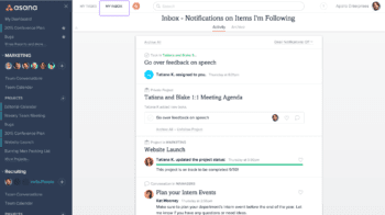 Asana Inbox