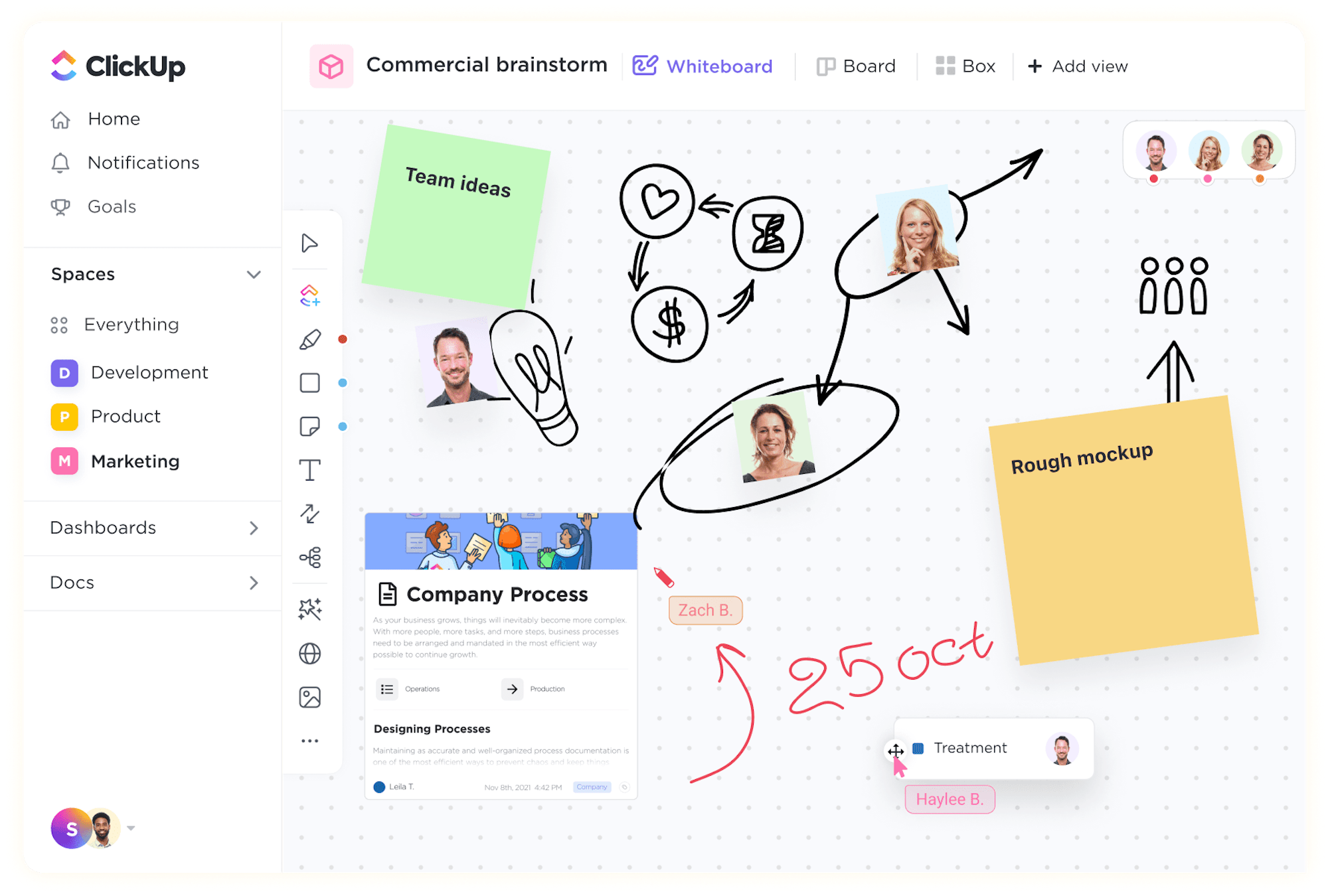 clickup brainstorm