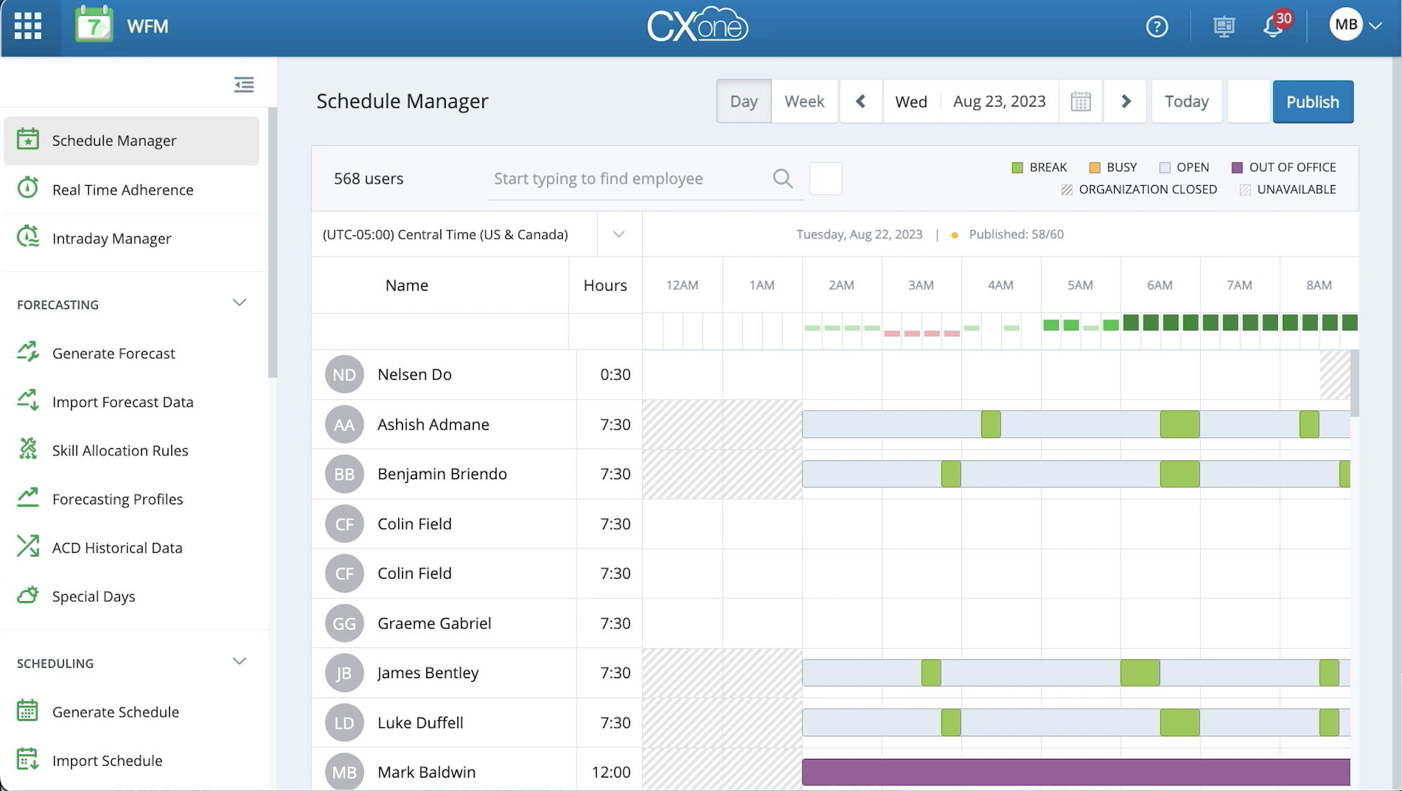 cxone wfm