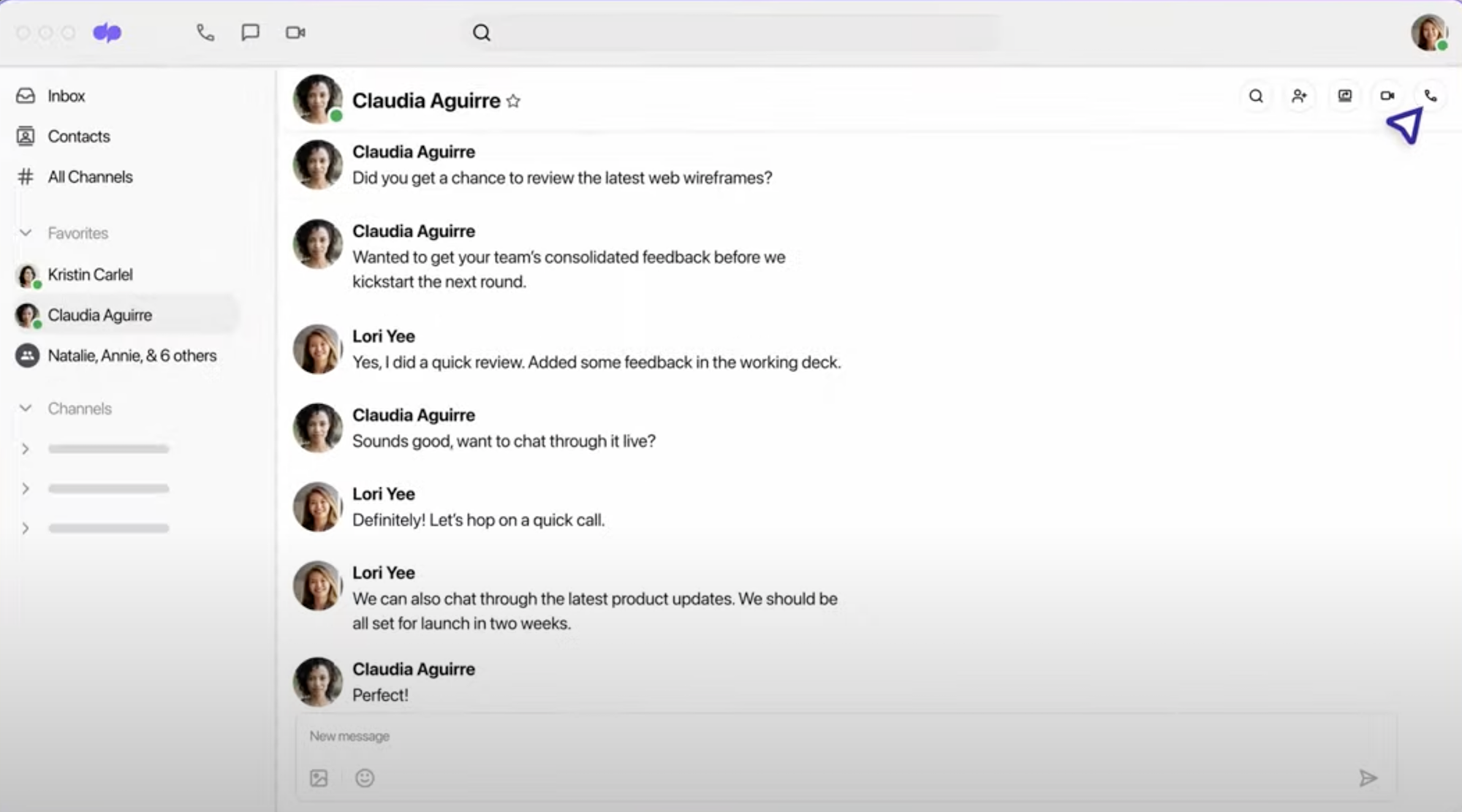 dialpad team chat