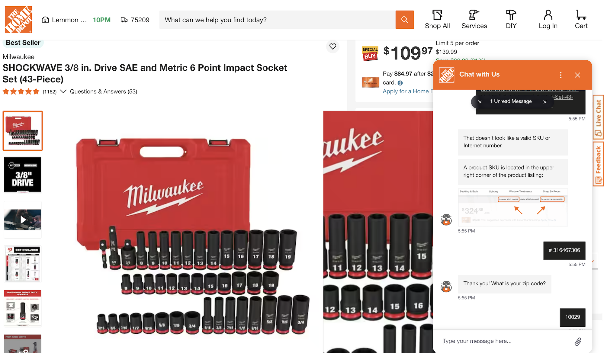 home depot support