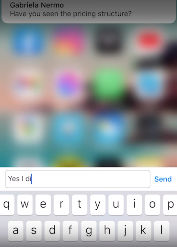 in line replies