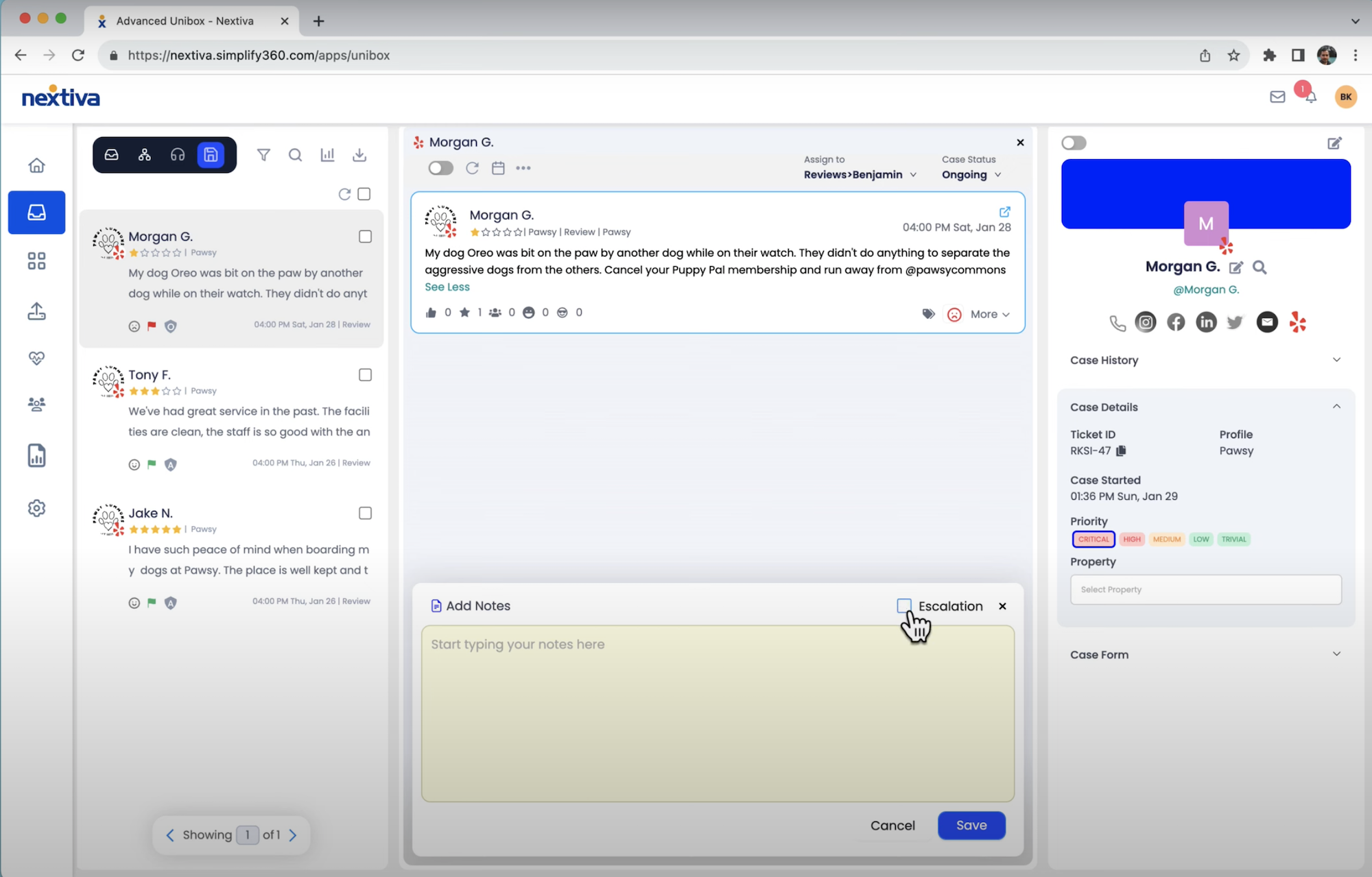 nextiva reputation management