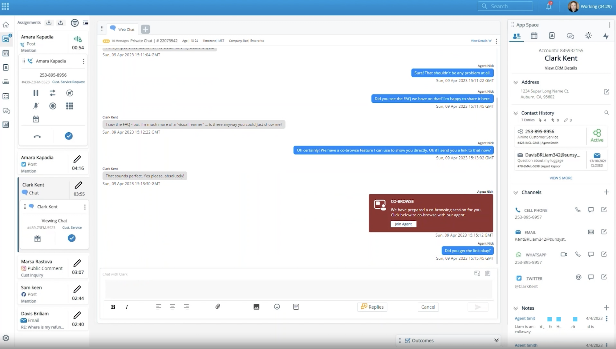 nice cxone customer interactions