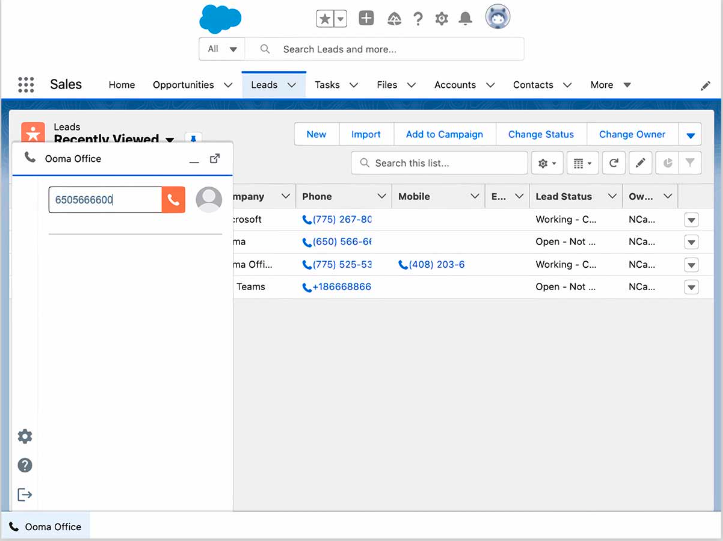 ooma salesforce