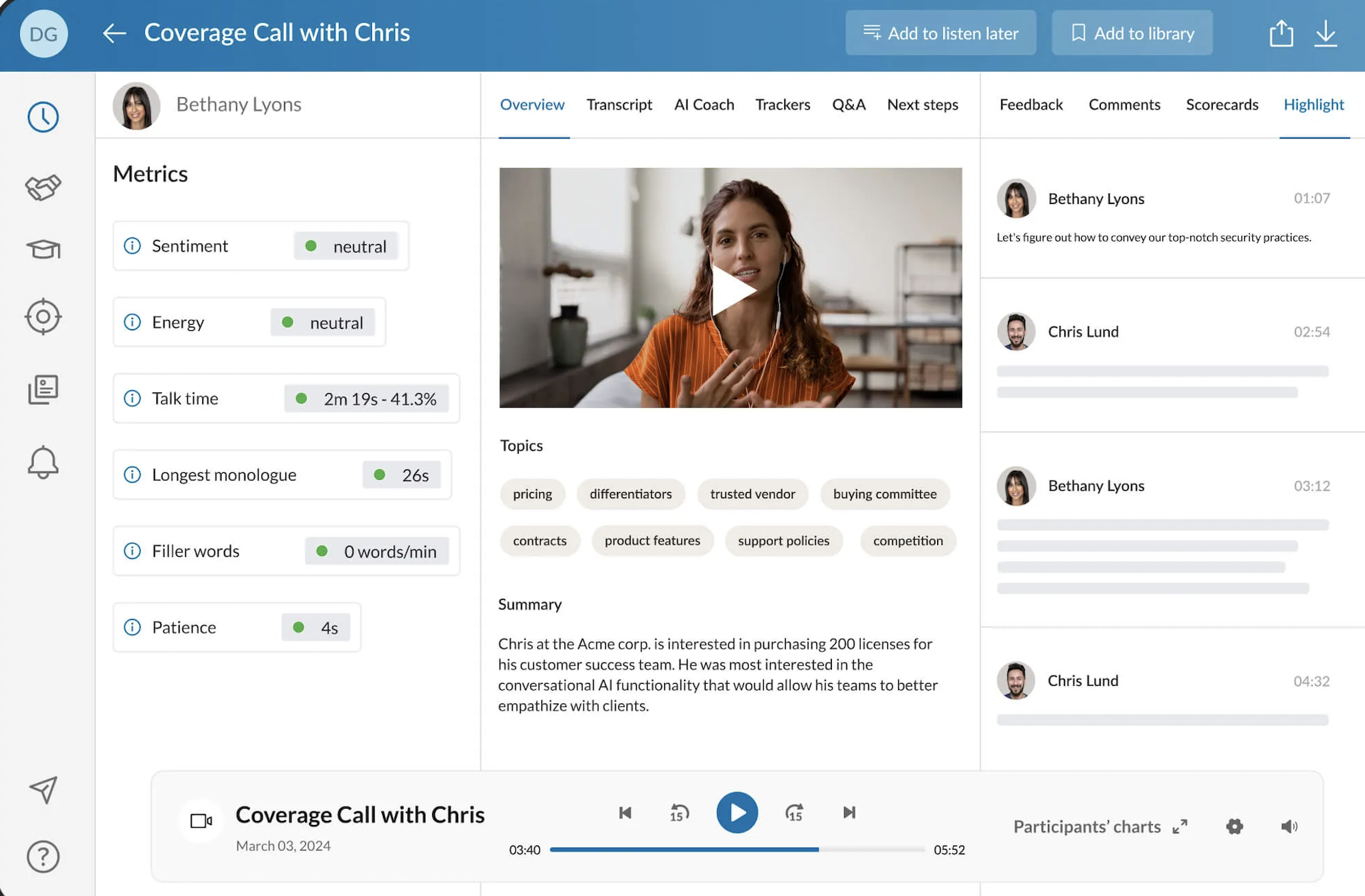 ringsense ai sales