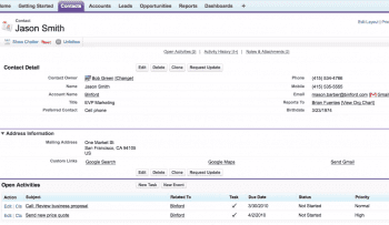 Customer Details Tab