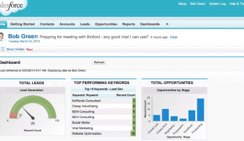 Homepage Dashboard