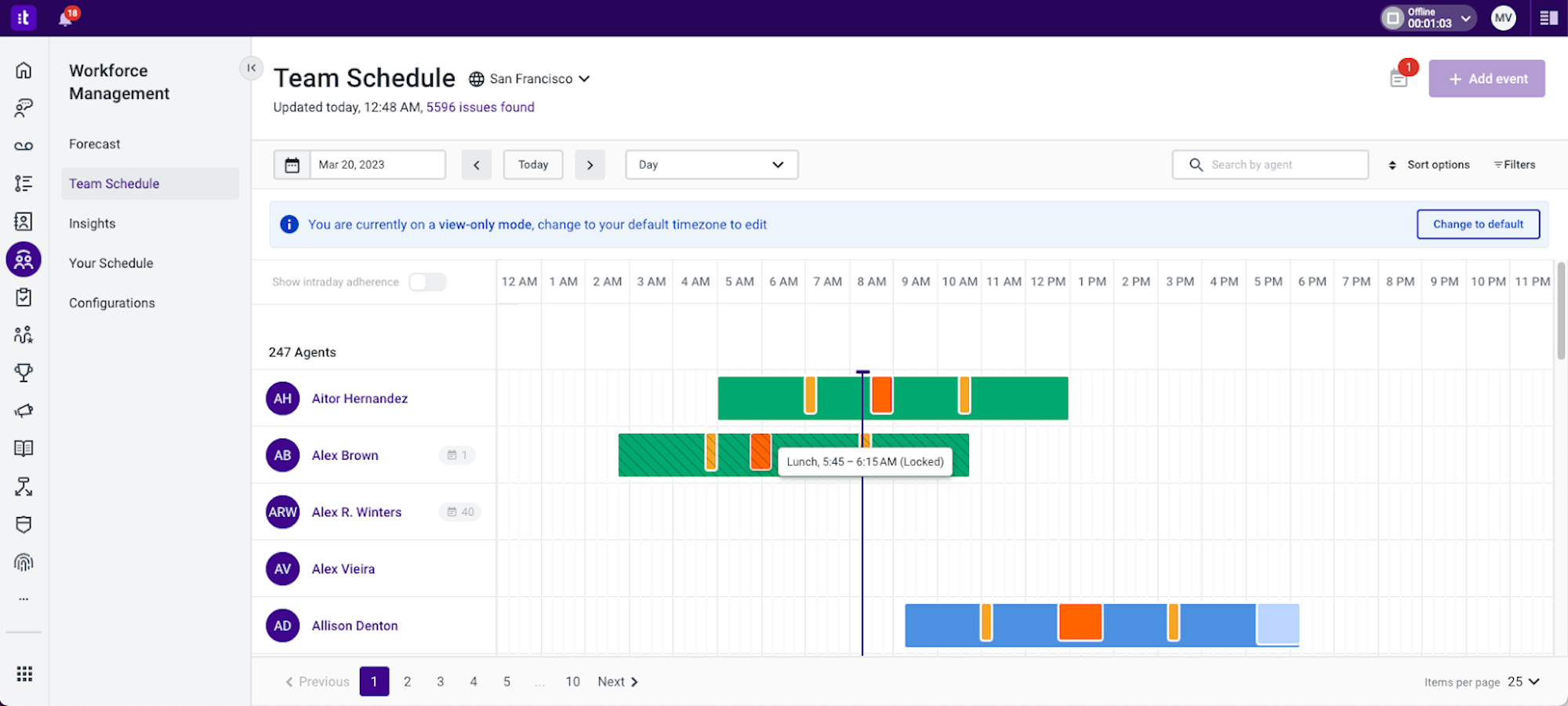 talkdesk scheduling