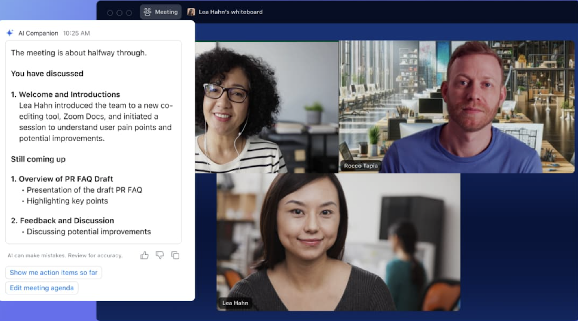 zoom ai meeting